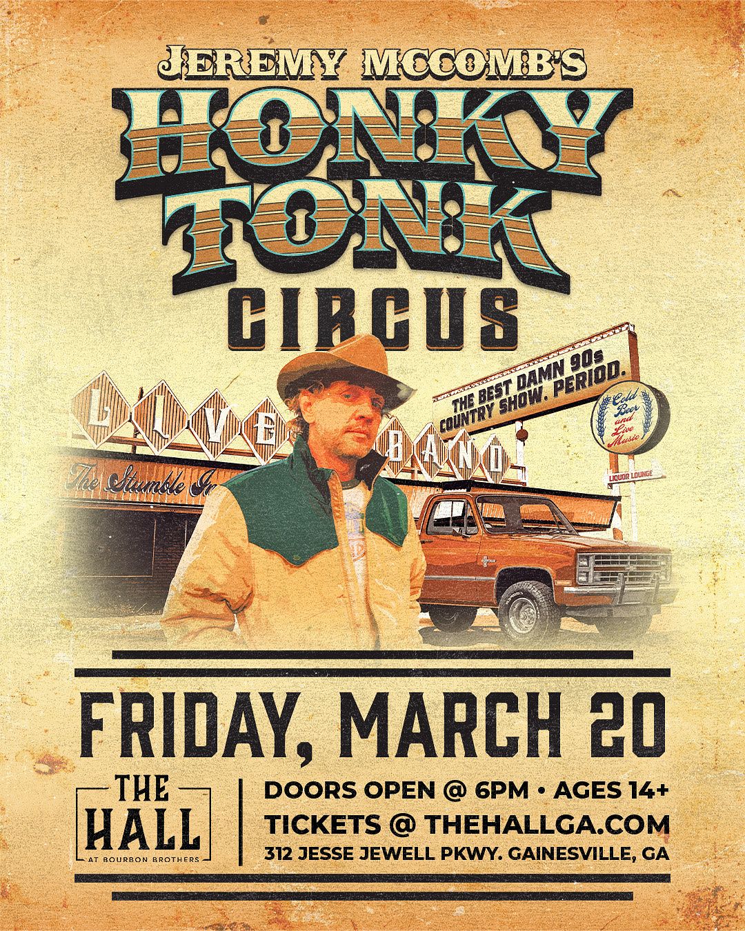 90's Country Night: The Honky Tonk Circus ft. Jeremy McComb