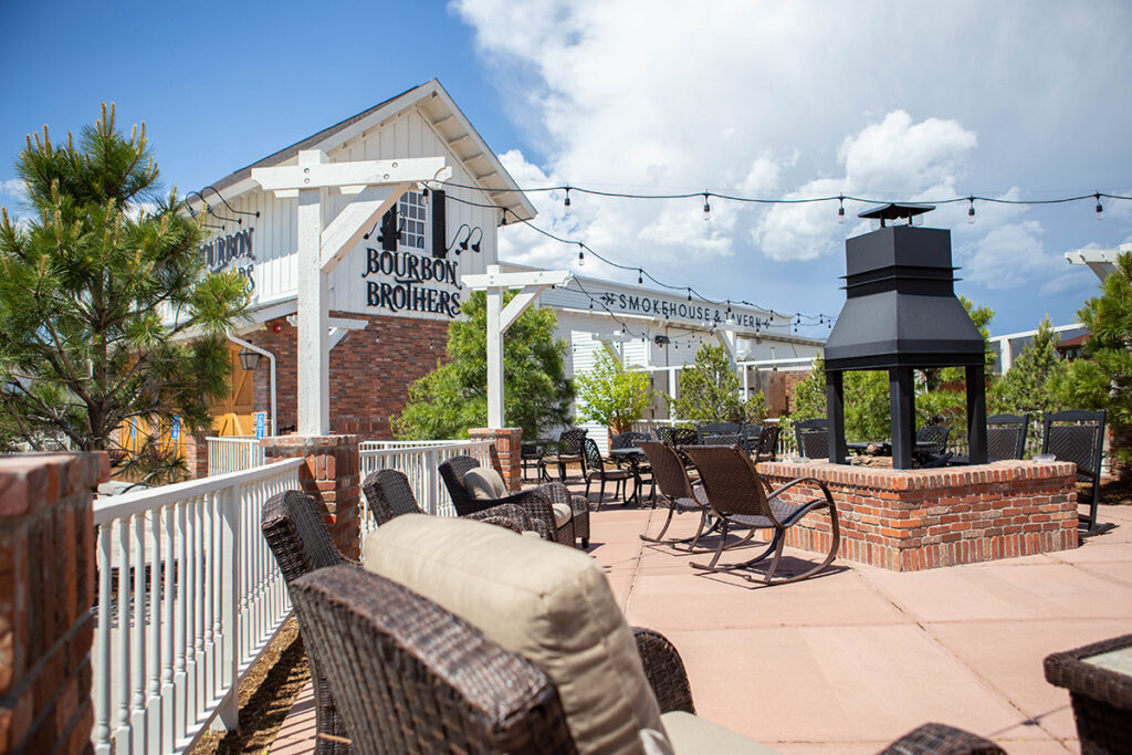 Patio attached to the Bourbon Room in Colorado Springs